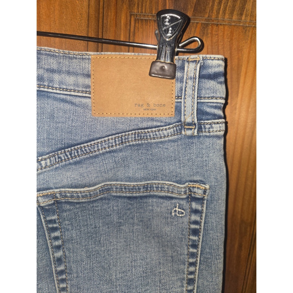 Rag & Bone Wren High-Rise Ankle Slim Jeans Nyasa Blue RJ3025F1XNY Size 26 - Picture 4 of 7